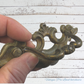 Antique Tudor hardware NZ sheet brass Swing bail cabinet handle 160mm long