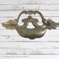 Antique Tudor hardware NZ sheet brass Swing bail cabinet handle 160mm long