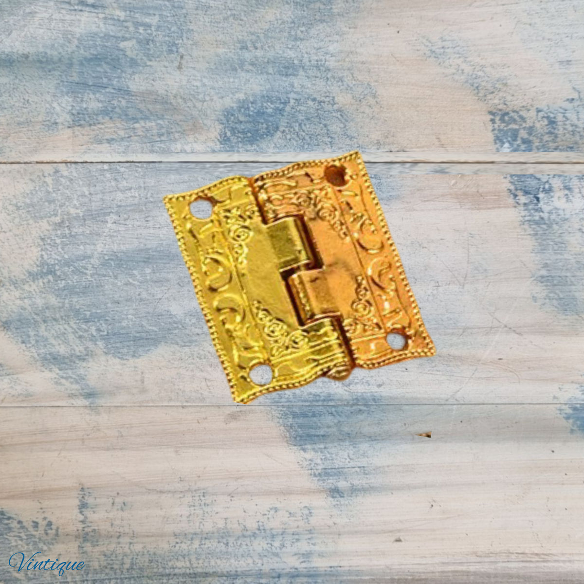 Ornate Craft Gold Small Box Hinge -2 sizes (25mm & 36mm)