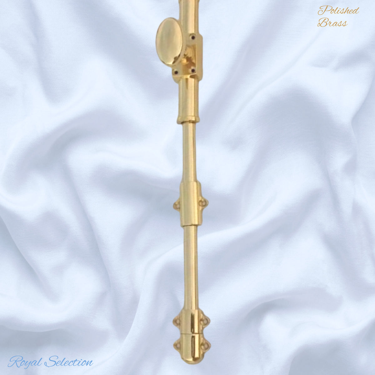 Z-Cure Polished Brass Cremone Door sliding Bolt -1mtr, 1.2mtr & 2mtr lengths