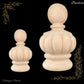Basilica Domed Crown shape Wooden finial -2 sizes -large designs