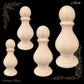 Ascot carved Wooden finial -4 sizes- regal and lovely
