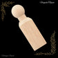 Flagpole Toppa carved Wooden finial -200mm x 60mm