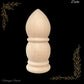 Delhi carved Wooden finial -150mm x 60mm