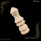 Tzarina carved Wooden finial -150mm x 55mm