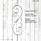 "Pritchel" Flower Wrought Iron Baluster 850mm long x 120mm wide