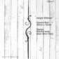 "Swarf' Flower Wrought Iron Baluster 850mm long x 100mm wide