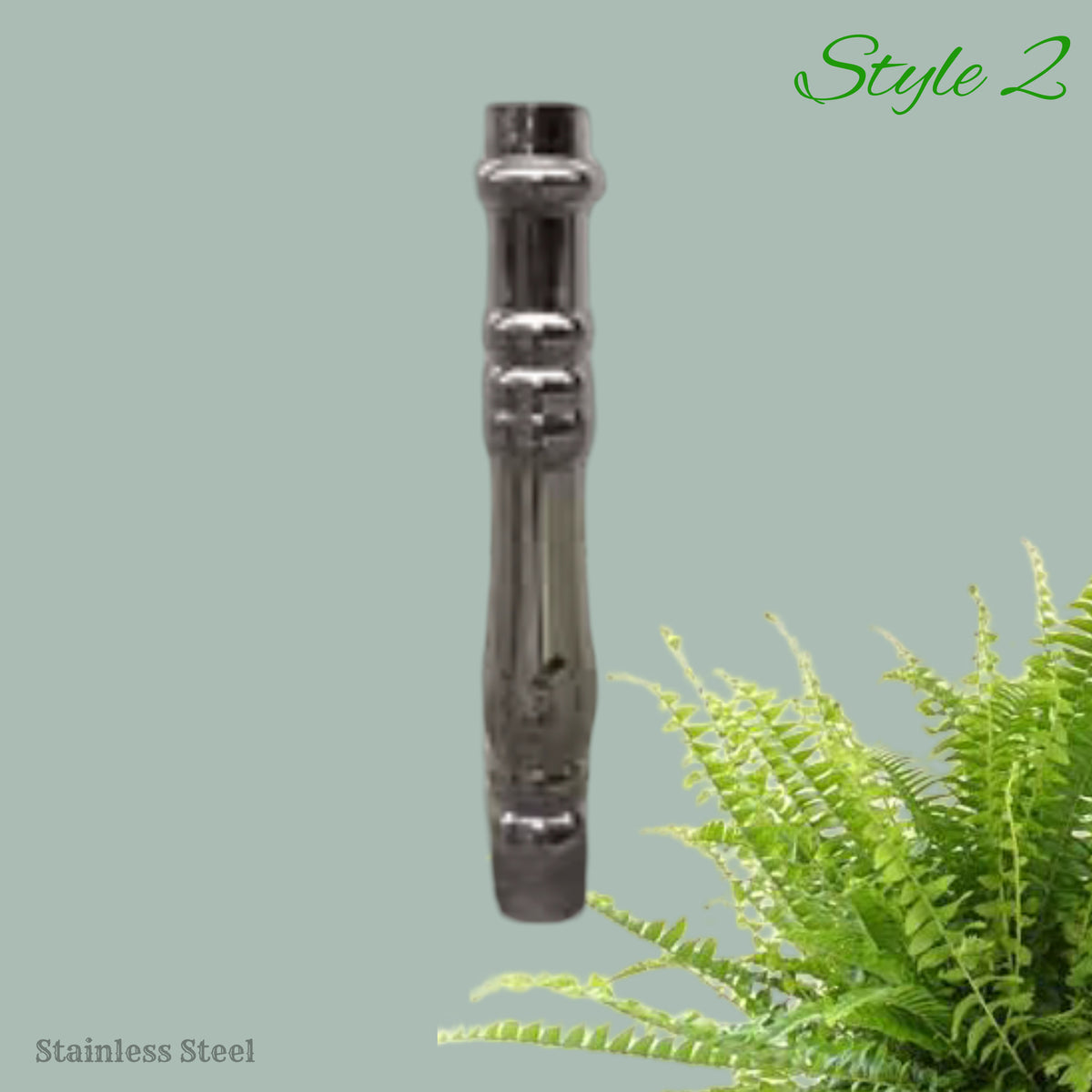 304 Stainless Steel Fence / Railing Post 600mm x 70mm Dia (Style 2)