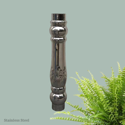 304 Stainless Steel Fence / Railing Post 500mm x 70mm Dia (Style 3)
