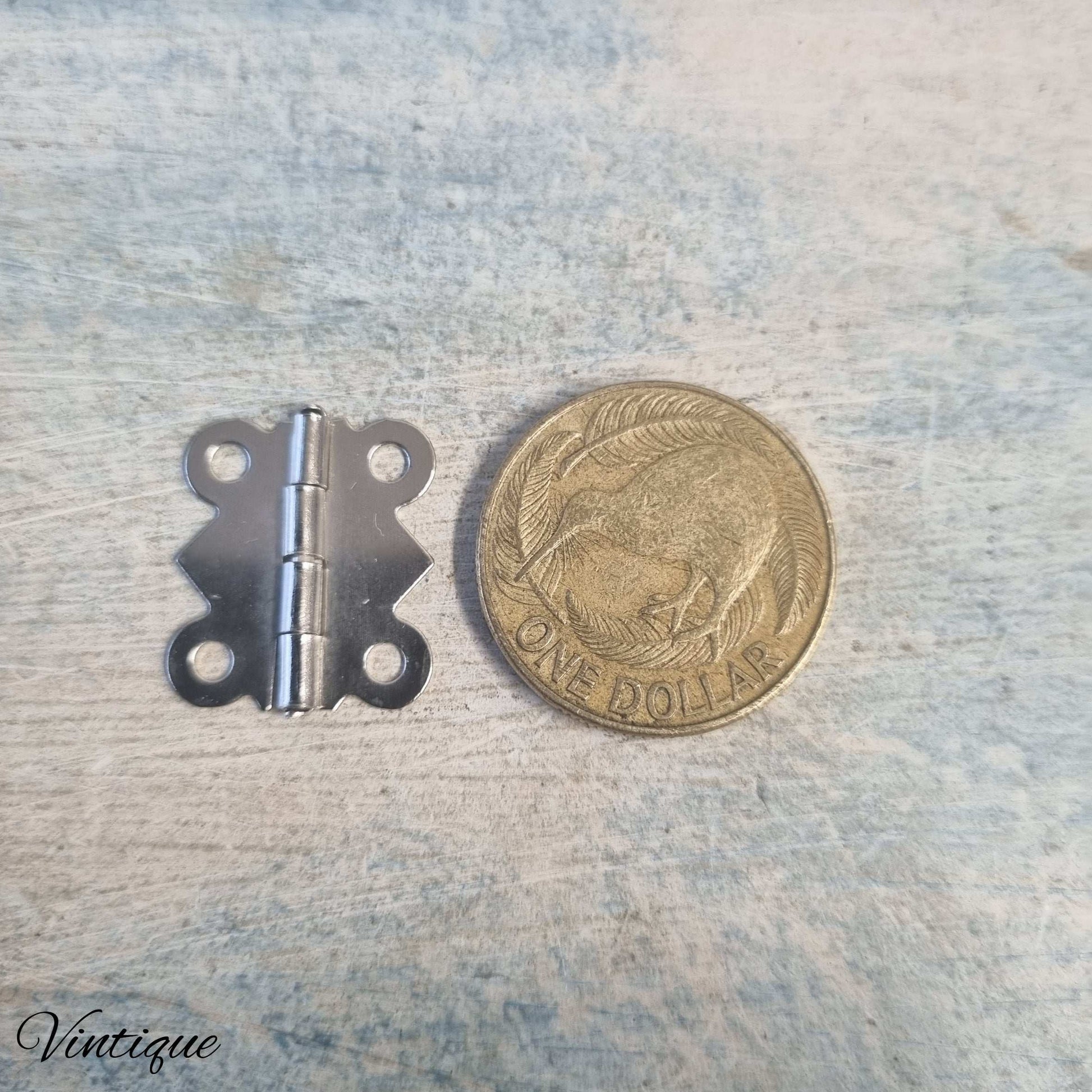 Atq Silver Elizabeth Jewelry box hinge -3 sizes