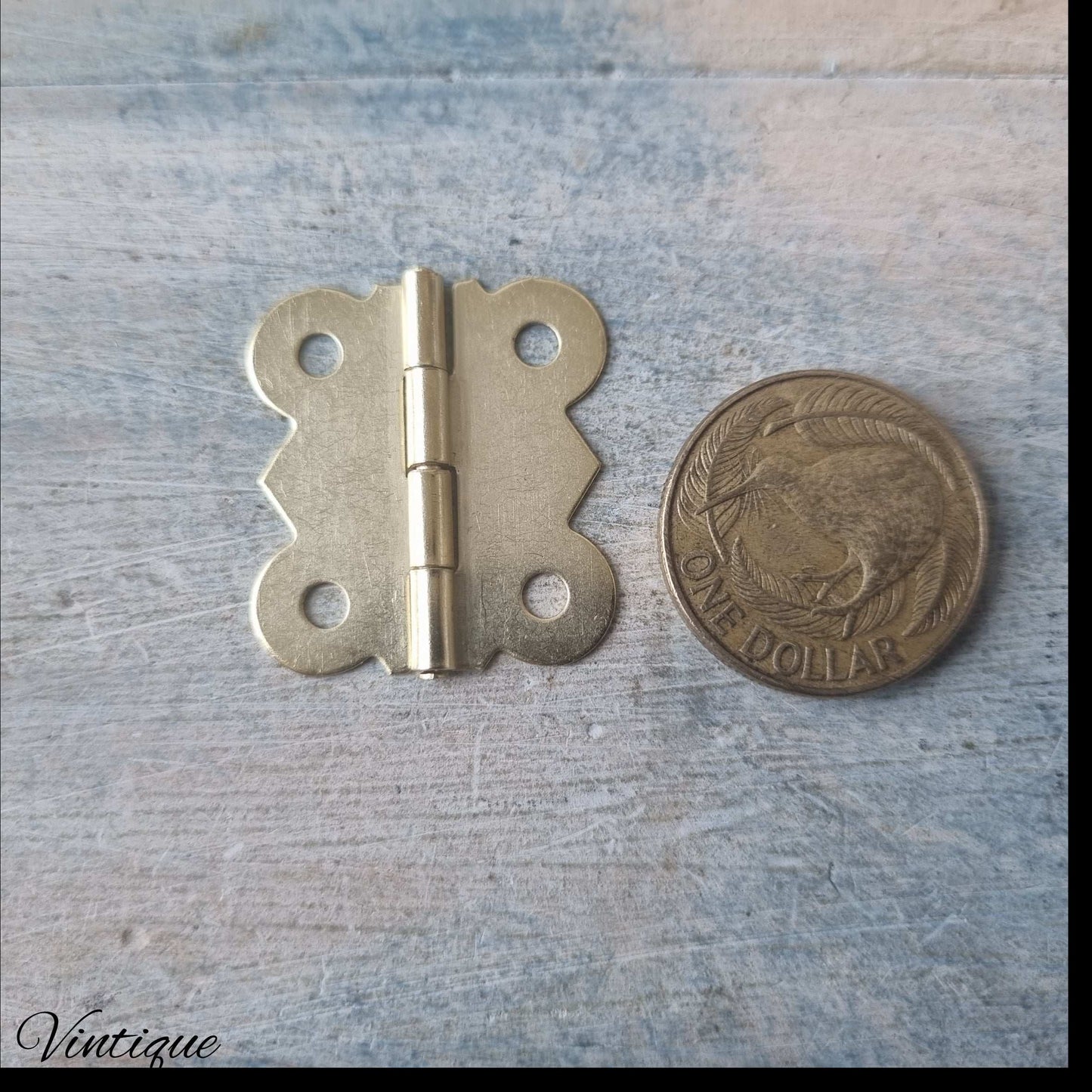 Atq Gold Elizabeth Jewelry box hinge -3 sizes