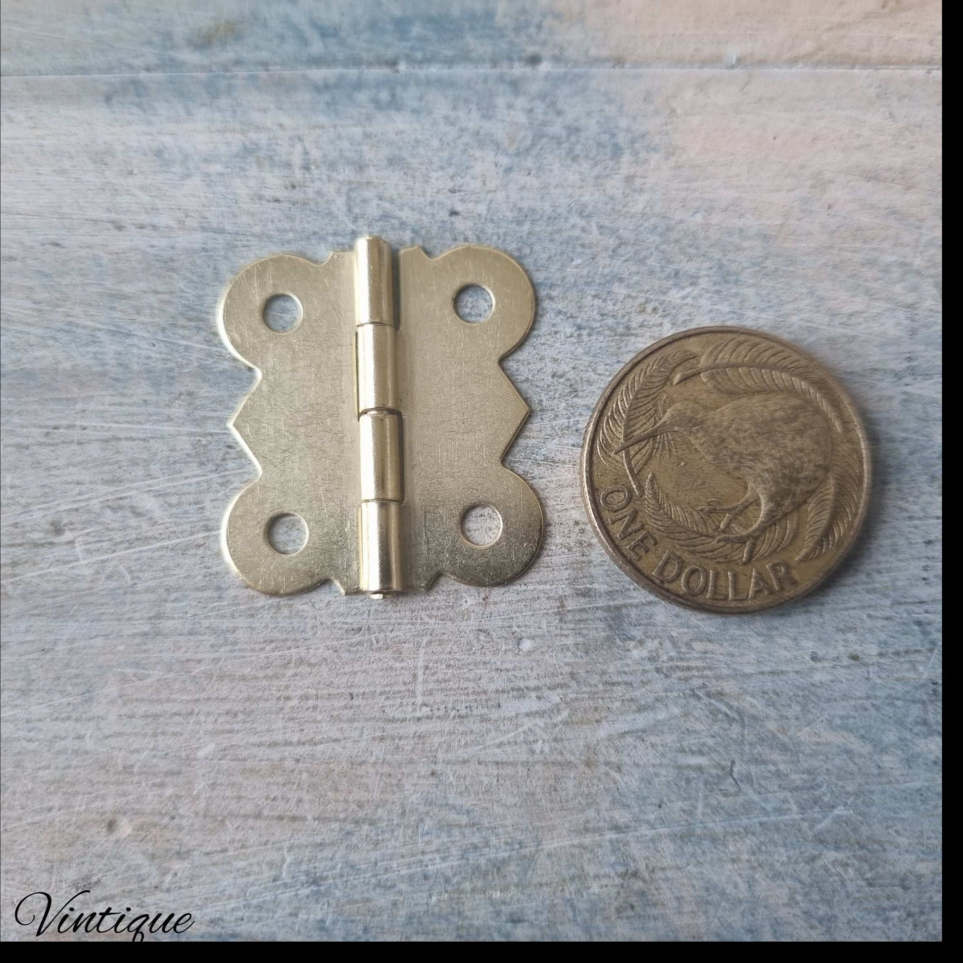 Atq Gold Elizabeth Jewelry box hinge -3 sizes