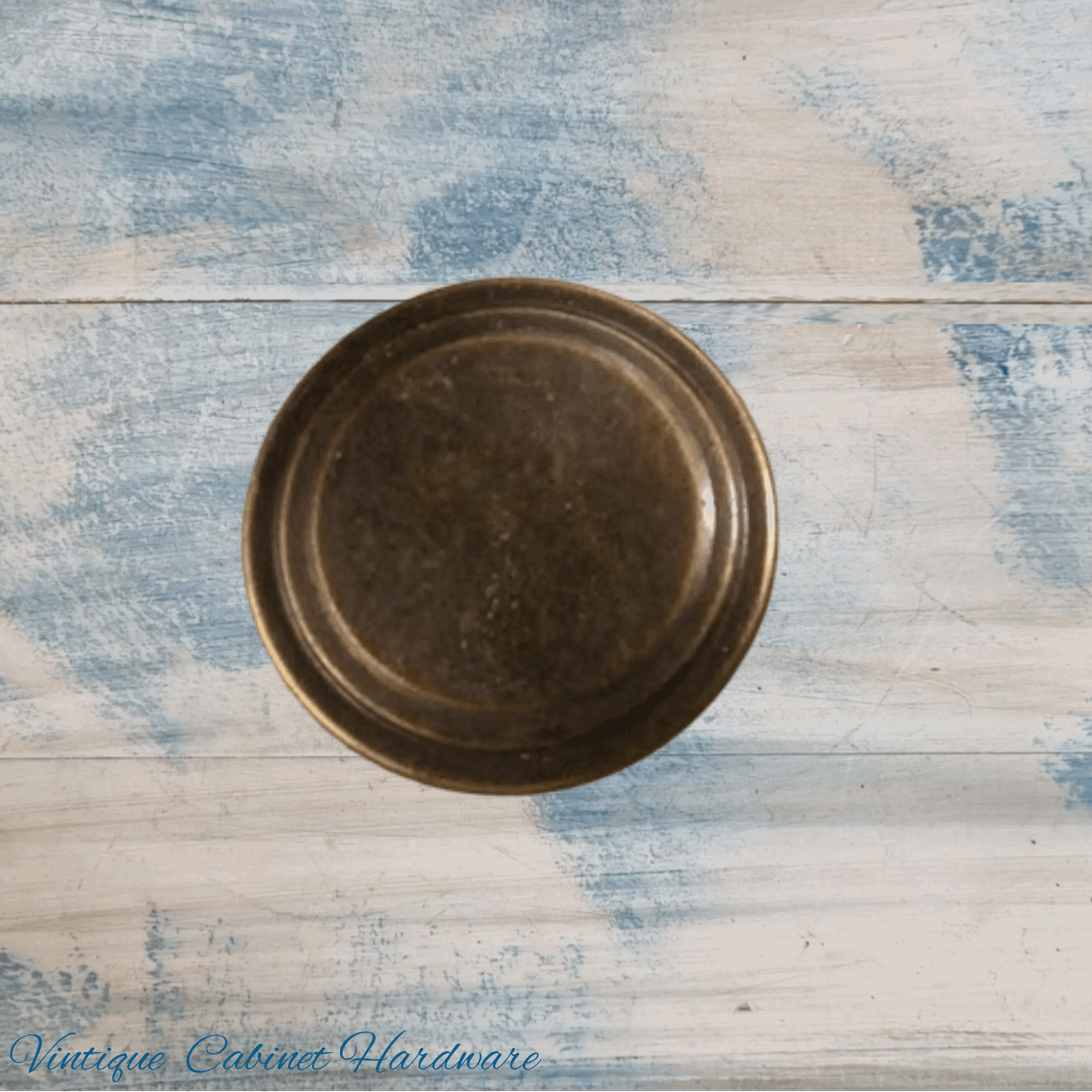 Ringed Alloy Antique Bronze finish 29mm Drawer or Cabinet Knob - Vintique Concepts