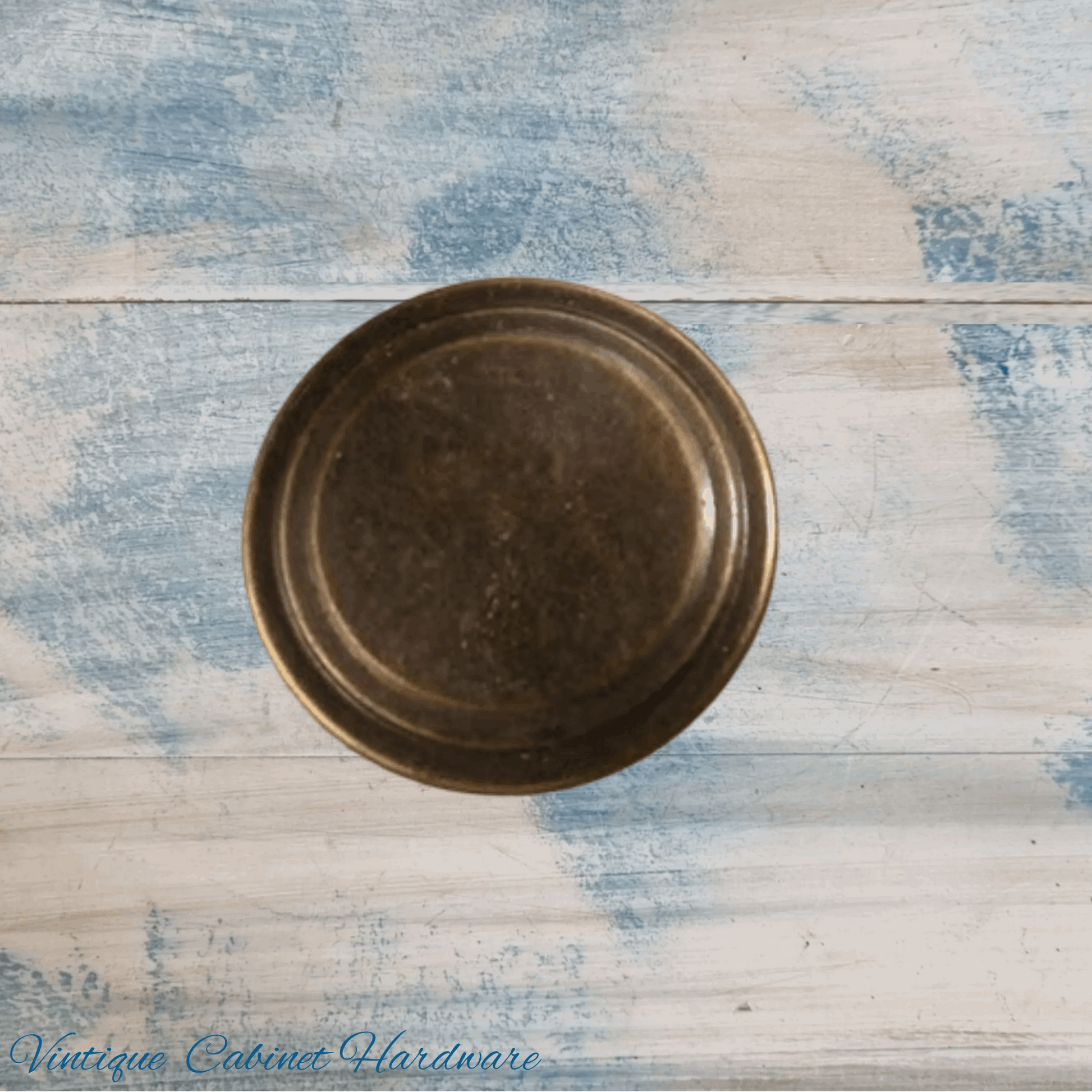 Ringed Alloy Antique Bronze finish 29mm Drawer or Cabinet Knob - Vintique Concepts