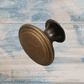 Ringed Alloy Antique Bronze finish 29mm Drawer or Cabinet Knob - Vintique Concepts