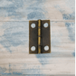 Small antique Bronze finish Butt Hinge 25mm x 16mm - square Corner - Vintique Concepts
