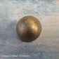 Solid heavy round ball Bronze Drawer Knob 25mm diameter