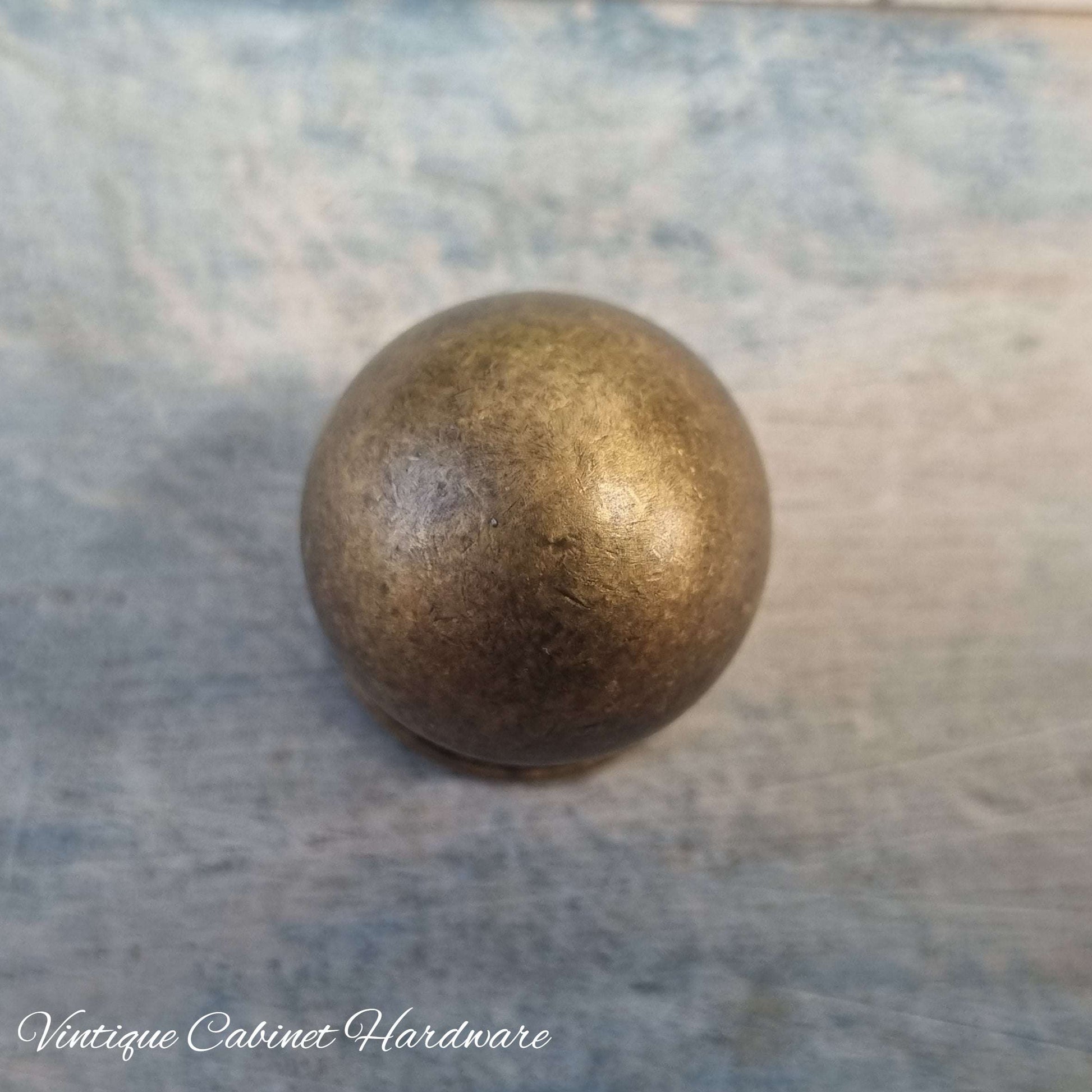 Solid heavy round ball Bronze Drawer Knob 25mm diameter