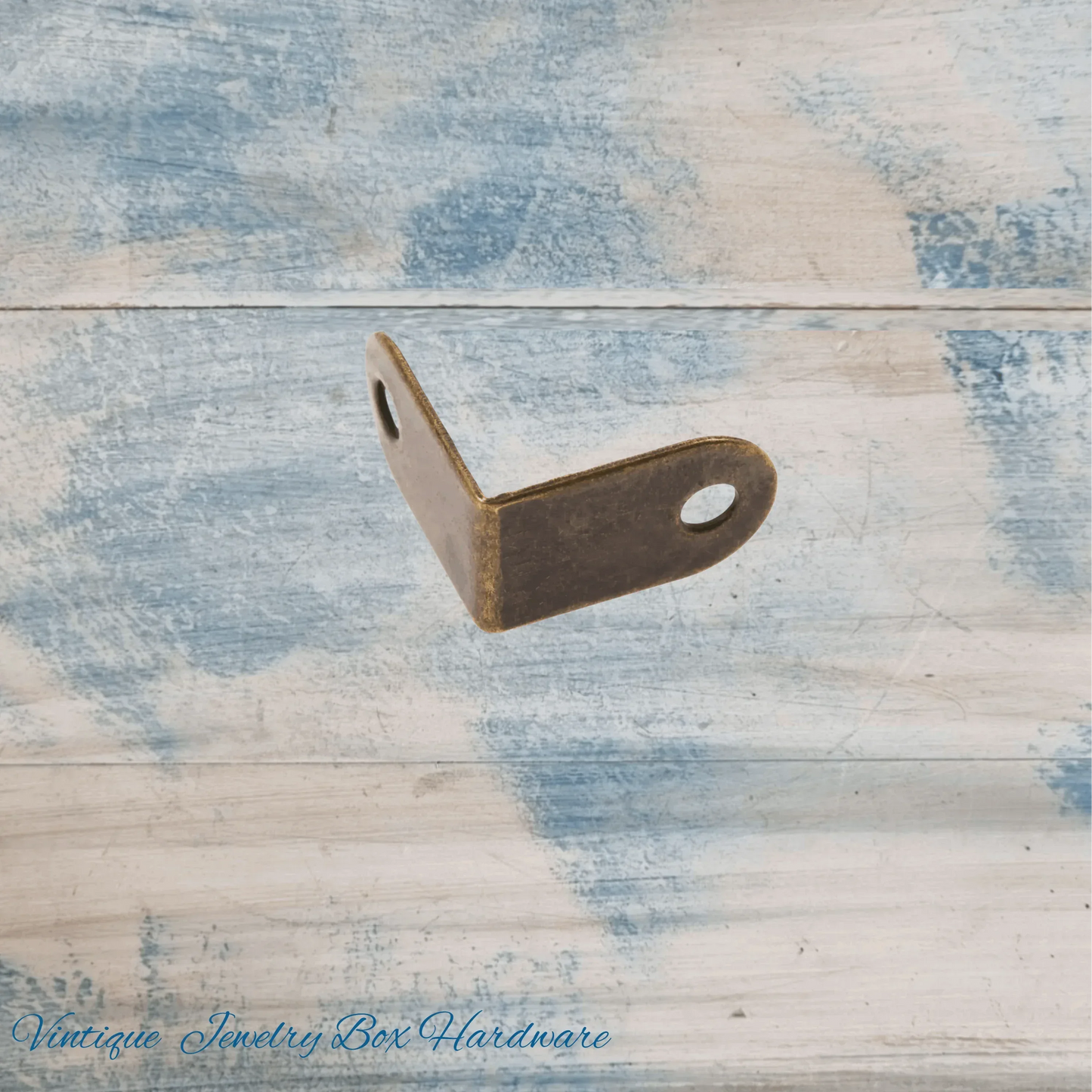 Itsy Bitsy Bronze corner bracket / support 14mm x 14mm x 9mm - Vintique Concepts