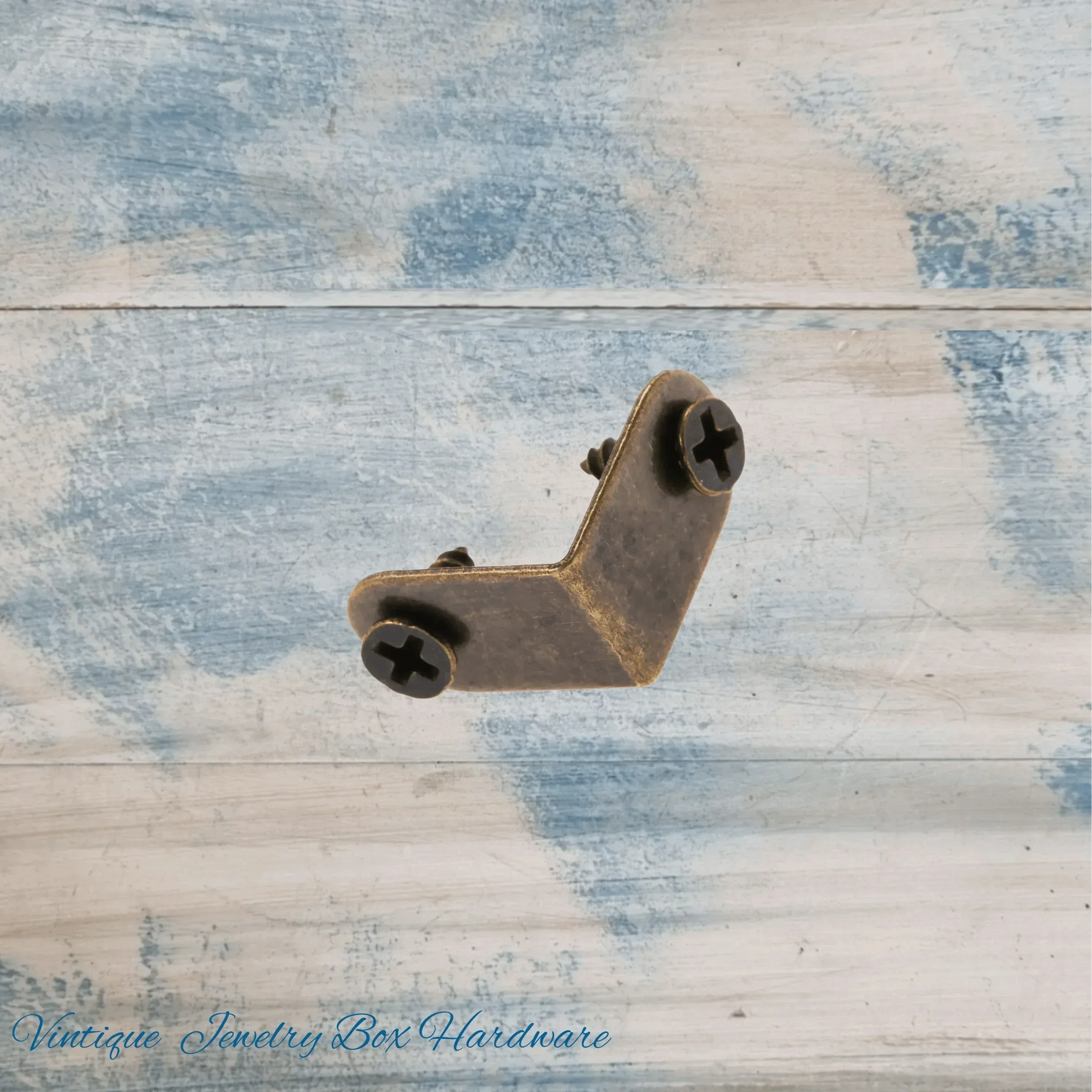 Itsy Bitsy Bronze corner bracket / support 14mm x 14mm x 9mm - Vintique Concepts