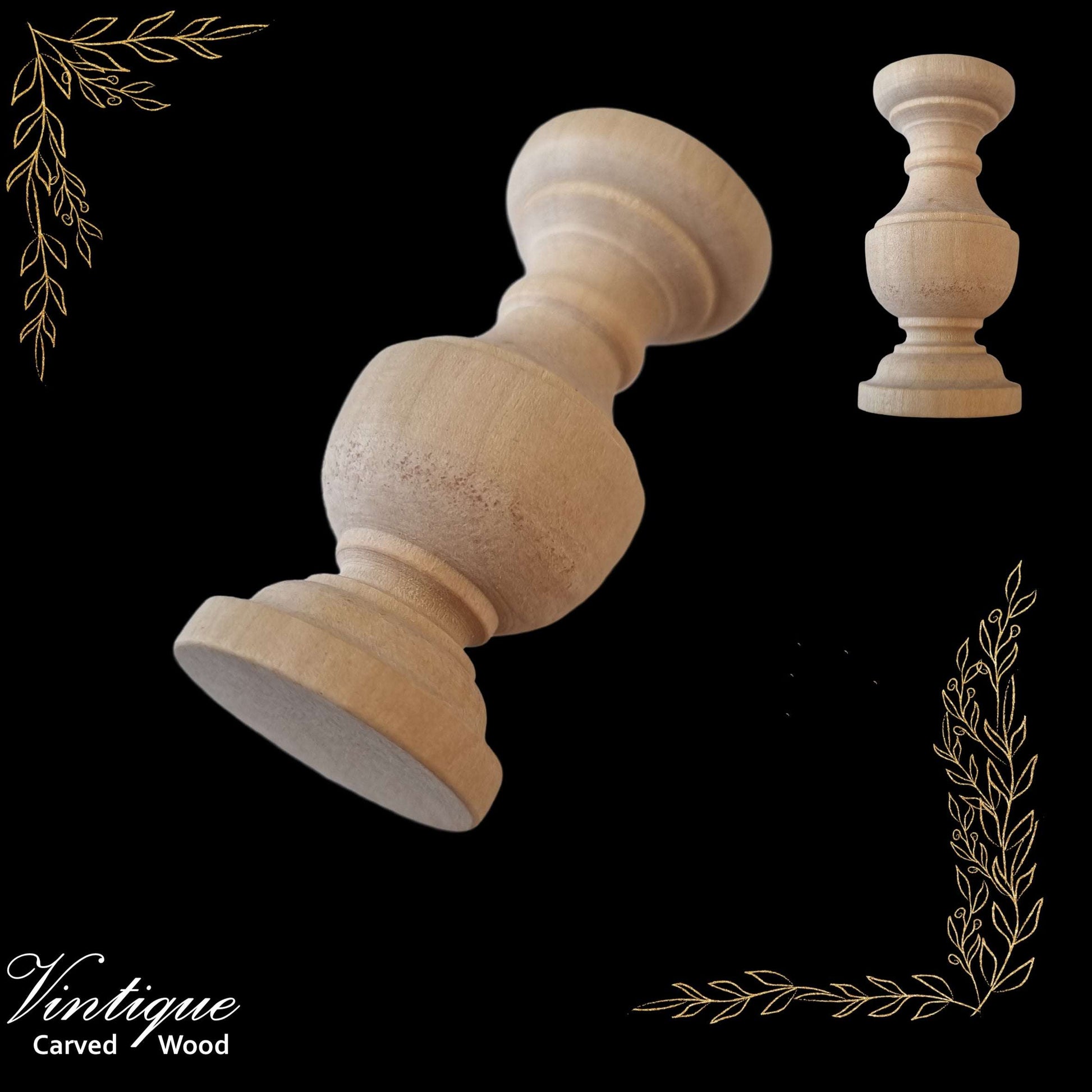 Woodcraft classic Wooden Spindle 25mm dia x 60mm long