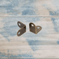 Itsy Bitsy Bronze corner bracket / support 14mm x 14mm x 9mm - Vintique Concepts