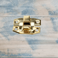 Mini retro jewelry box hasp Latch Gold 23mm x 20mm - Vintique Concepts