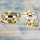 Mini retro jewelry box hasp Latch Gold 23mm x 20mm - Vintique Concepts