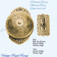 Polished Brass Regal manual Turn door bell 92mm dia bell - Vintique Concepts