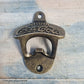 Coca Cola- Bronze heavy duty Wall Mounted Vintage Bottle opener for beer bottles etc