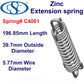 Zinc Extension Spring  196.85mm Long (39.7 OD x 5.77 WD) C4001 from Century (Copy)