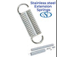 Stainless Steel Extension Spring 12.7mm Long (3.18 OD x 0.51 WD) SC004 (4 Pack) from Century
