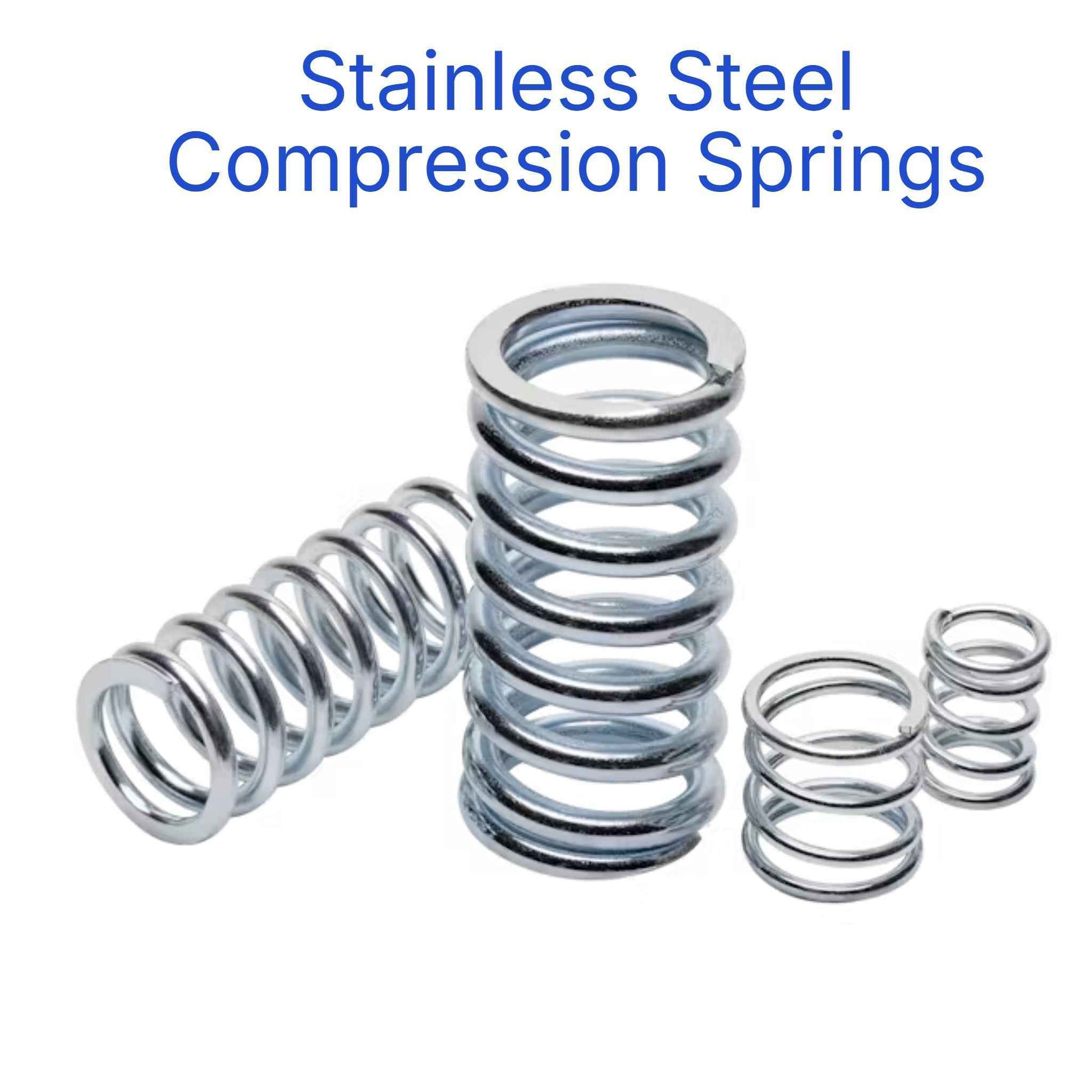 Stainless Steel Compression Spring 14.27mm Long (5.94 OD x 0.86 WD) C405 (4 Pack) from Century