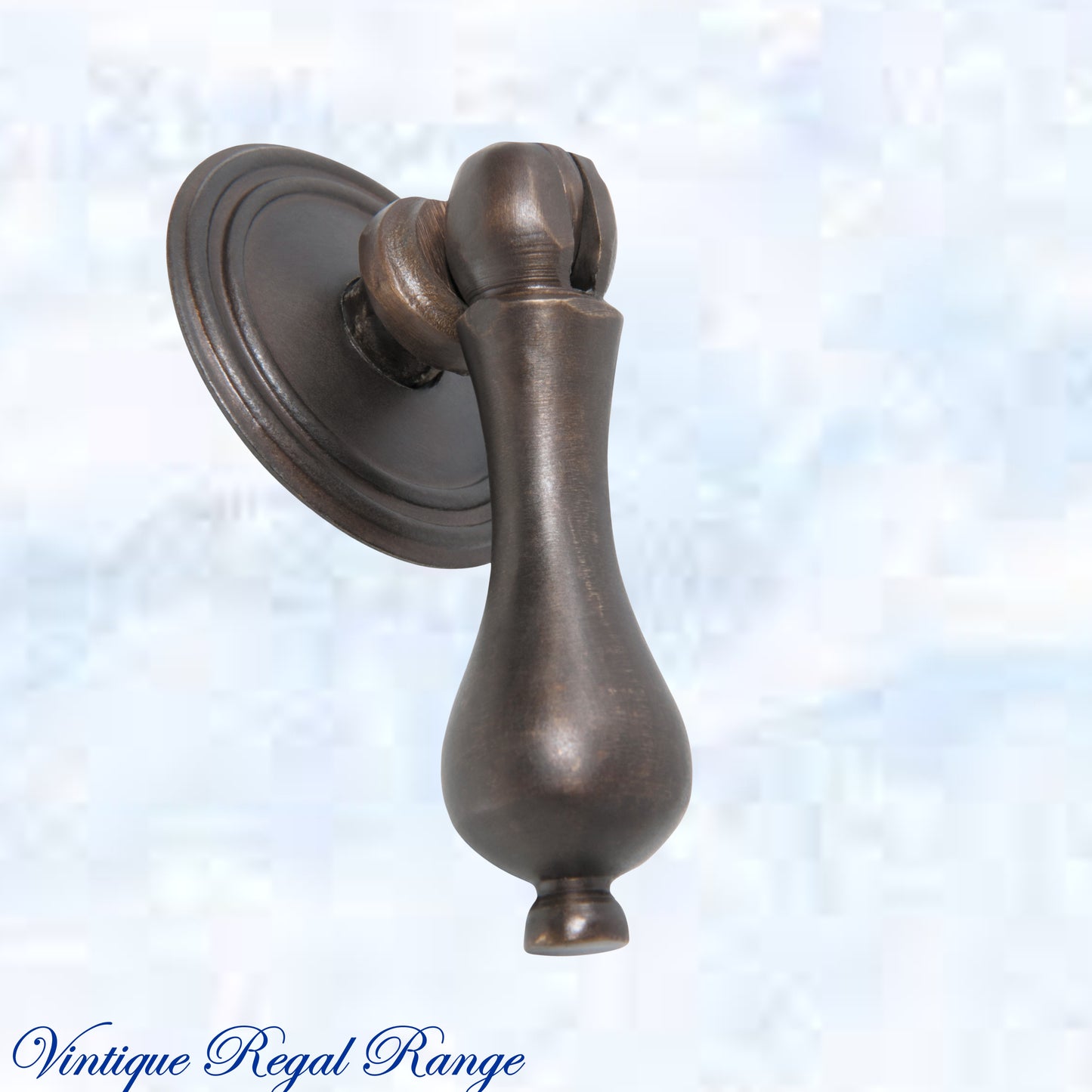 Edwardian Teardrop Antiqued Brass Cabinet / Drawer Handle (50mm teardrop)