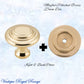 Mayfair cupola Solid Brass Cabinet knob 25mm Dia (various finishes)