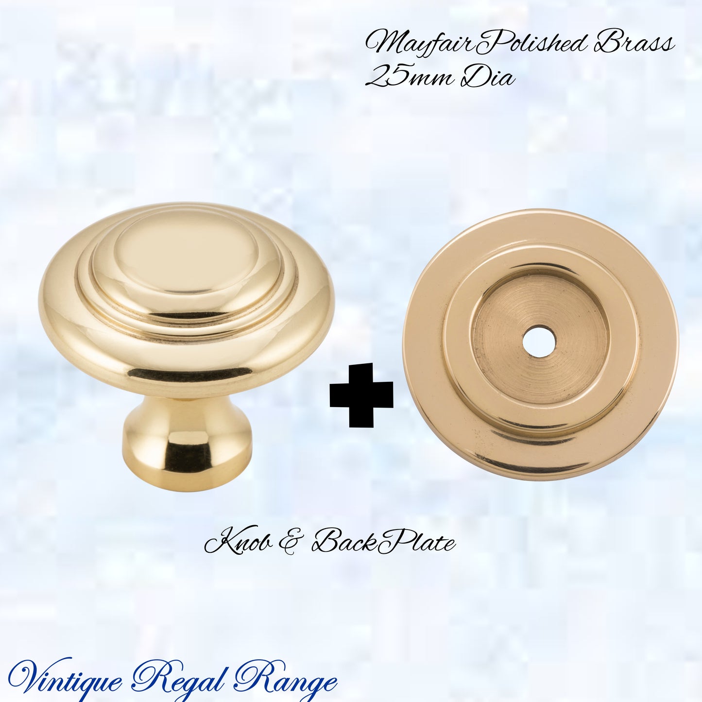 Mayfair cupola Solid Brass Cabinet knob 25mm Dia (various finishes)