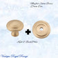 Mayfair cupola Solid Brass Cabinet knob 25mm Dia (various finishes)