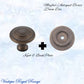 Mayfair cupola Solid Brass Cabinet knob 25mm Dia (various finishes)