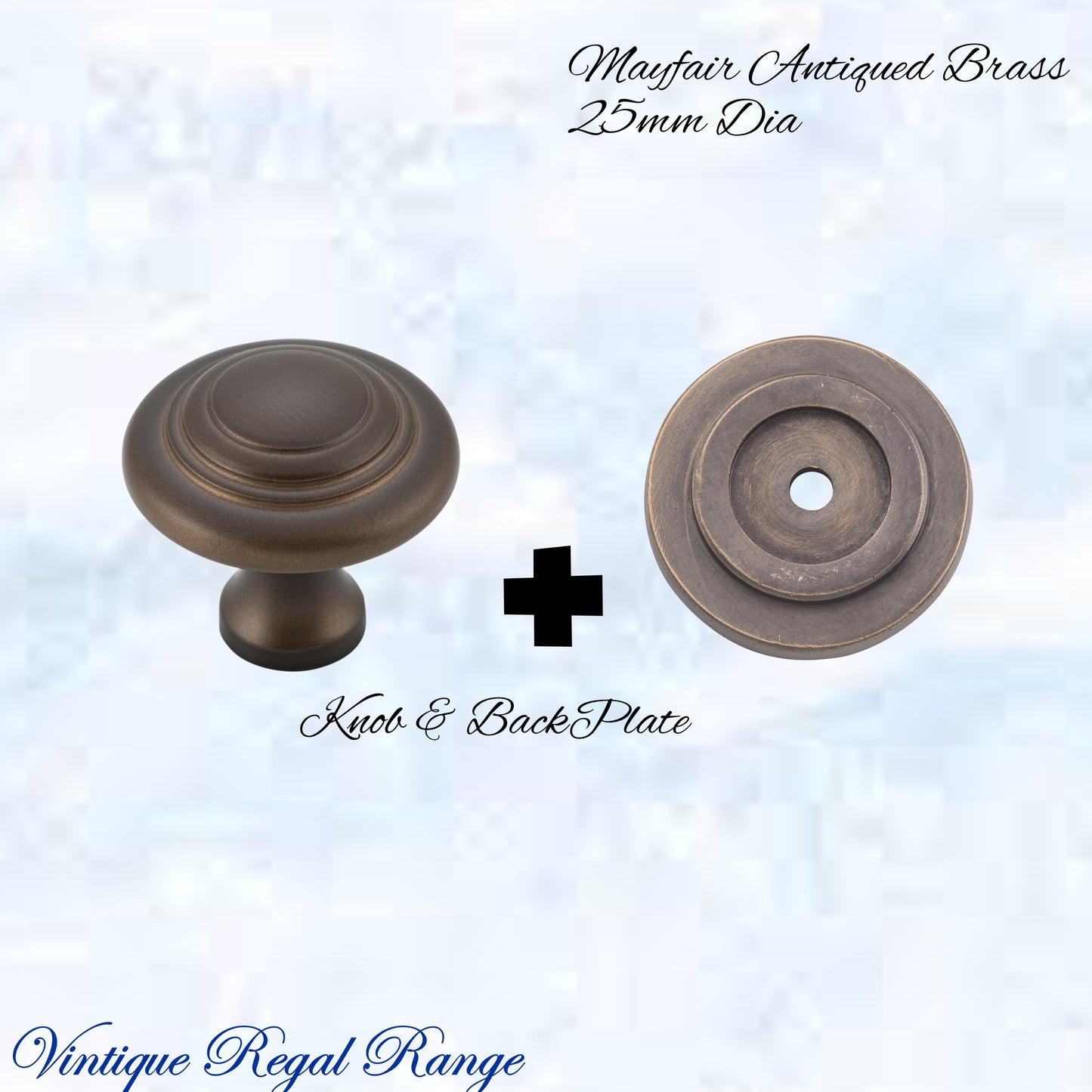 Mayfair cupola Solid Brass Cabinet knob 25mm Dia (various finishes)
