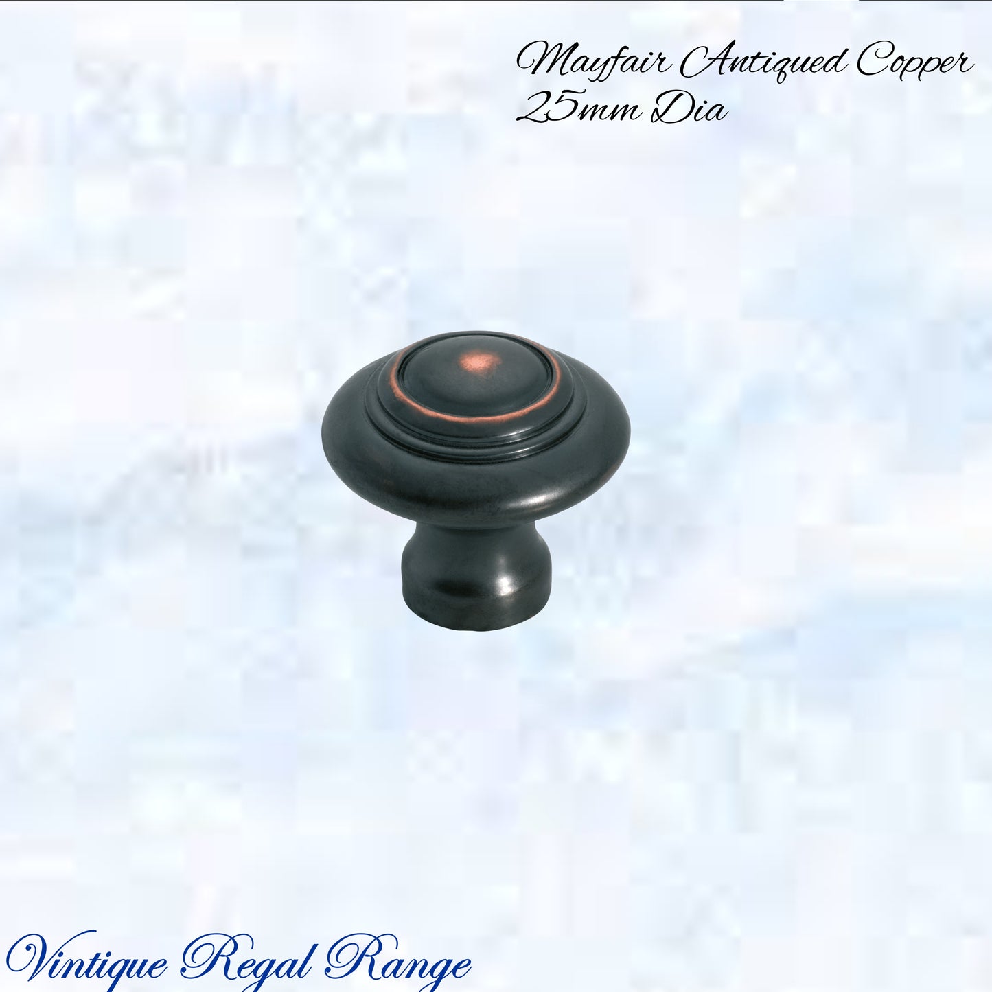 Mayfair cupola Solid Brass Cabinet knob 25mm Dia (various finishes)