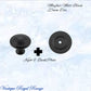 Mayfair cupola Solid Brass Cabinet knob 25mm Dia (various finishes)