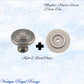 Mayfair cupola Solid Brass Cabinet knob 25mm Dia (various finishes)