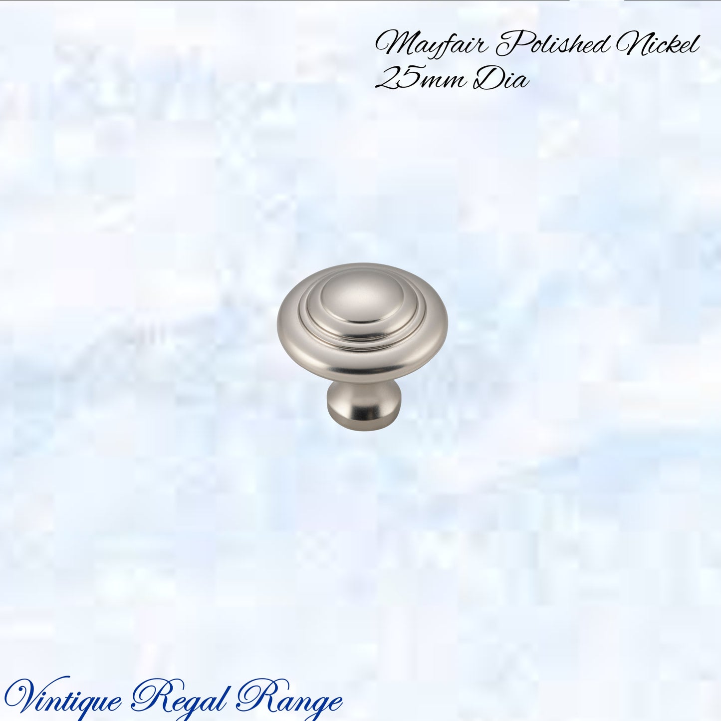 Mayfair cupola Solid Brass Cabinet knob 25mm Dia (various finishes)