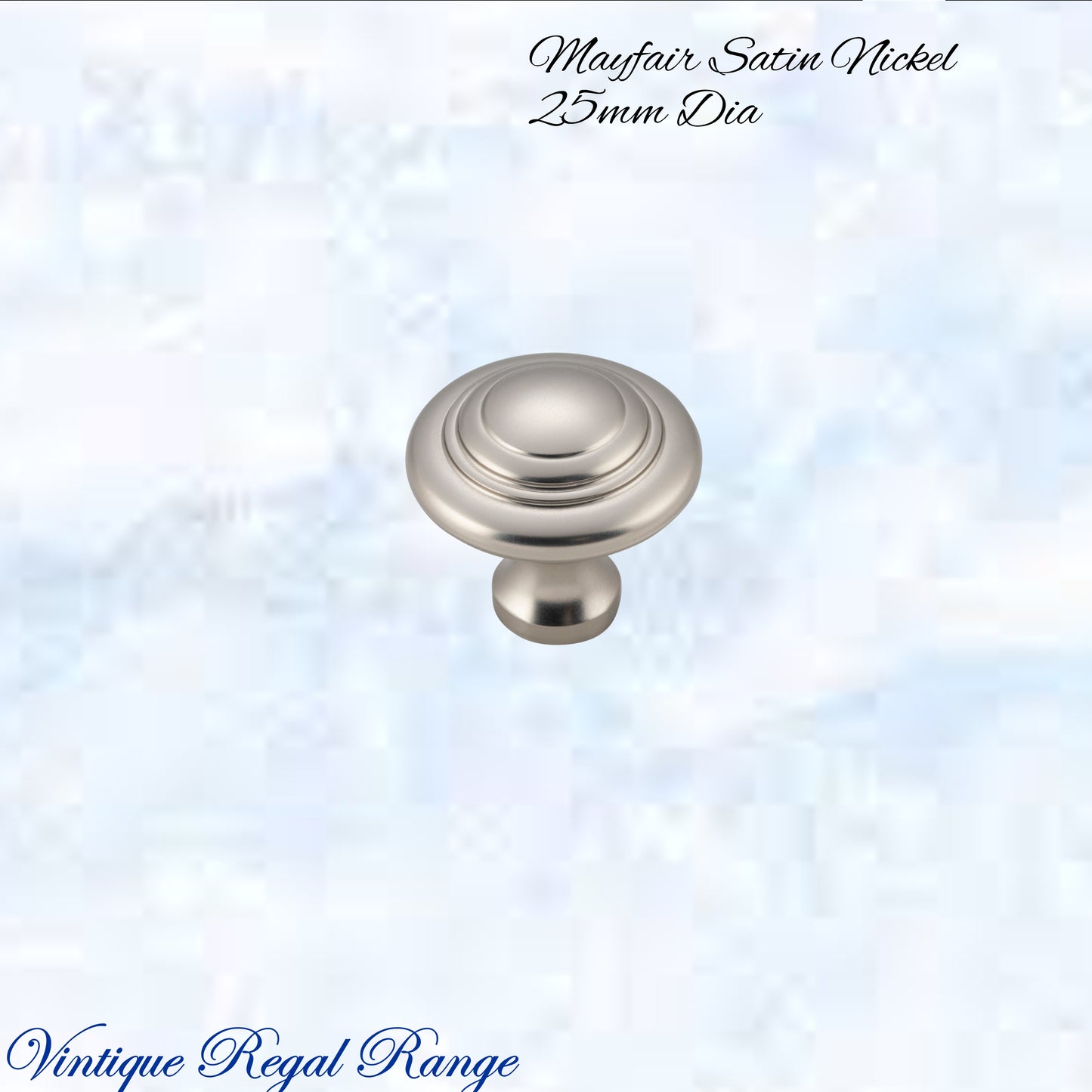 Mayfair cupola Solid Brass Cabinet knob 25mm Dia (various finishes)