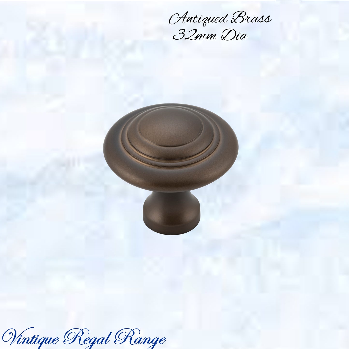 Mayfair cupola Solid Brass Cabinet knob 32mm Dia (various finishes)