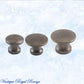 "Scatola" jewelery box premium Antiqued brass Knobs (3 sizes)