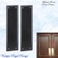 Matt Black MODENA Brass Push Plate 300mm x 75mm