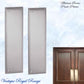 Satin Chrome Plated MODENA Brass Push Plate 300mm x 75mm
