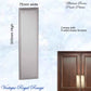 Satin Chrome Plated MODENA Brass Push Plate 300mm x 75mm