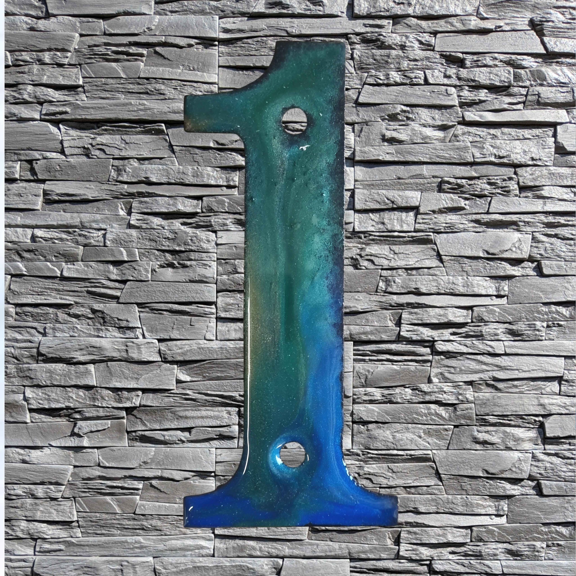 200mm Epoxy Coated House and letter box Numbers & letters
